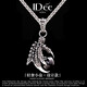 IDee  CREATIVE IDER FOR YOU法國IDee龍爪項鏈男小眾配飾時(shí)尚個(gè)性潮牌復古風(fēng)本命年飾品禮物 黑珠款龍骨鏈55+5CM 墜3.4*2.5CM