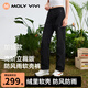MOLY VIVI立裁沖鋒軟殼褲女夏季薄款防風(fēng)防雨水戶外運動速干登山褲魔力薇薇