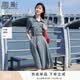 香影牛仔連衣裙女2026夏季新款復古法式收腰泡泡袖中長款翻領裙子 牛仔藍 L 165/88A/110-125斤