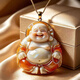 【正品】國(guó)風(fēng)彌勒佛祥云吊墜高顏值平安健康項(xiàng)鏈琺瑯彩紀(jì)念PW11 國(guó)潮彌勒佛吊墜（送精美禮盒）