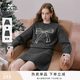 香影灰色針織套裝女春2026新款蝴蝶結毛衣短裙新年暖衣一整套穿搭 深灰 M