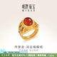 明牌珠寶足金古法黃金瑪瑙蝴蝶吉祥戒指女戒七夕禮物AFM0352工費1600 足金戒指 約15.11克
