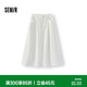 森馬（Semir）牛仔半身裙女夏季涼感A字打褶2026簡約港風顯瘦長裙109326120002