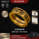 IRIS CROSS【七夕禮物】DR黃金戒指足金999 永恒鳶尾 復(fù)古輕奢黑金戒指男士 永恒鳶尾 黑金硬金款【約2～2.2g】 20#