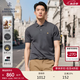 布克兄弟（BrooksBrothers）男士26夏季新品金羊刺繡珠地網(wǎng)眼修身短袖Polo衫 0003-深灰色 L