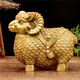 莫尼森（MOREISAN）銅羊擺件工藝品擺放客廳玄關(guān)辦公室裝飾品擺件送朋友開(kāi)業(yè)禮品 中號發(fā)財羊(高20cm)黃色