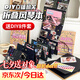 ROSHK七夕風琴折疊diy相冊本空白本子牛皮紙成長紀念冊創意禮物自制繪本情侶閨蜜生日禮物紀念冊 內頁黑卡丨中號【21*15CM丨豪華款】