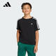 阿迪達斯（adidas）三葉草男大童3 STRIPE TEE短袖T恤 KE0919 均碼 152