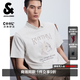 杰克·瓊斯（JACK&JONES）【舒適清爽】男裝夏季T恤上衣衣身動(dòng)物圖案刺繡圓領(lǐng)短袖226201066 G01石灰花灰 S （170）