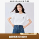 佐丹奴短袖T恤女夏季純棉可愛(ài)動(dòng)物頭像刺繡圓領(lǐng)上衣13325324