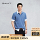 GANT/甘特【出色POLO】春夏男休閑翻領棉質短袖T恤衫 025-海島藍 M