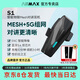 ASMAX頭盔藍(lán)牙耳機(jī)摩托車騎行專用多人對講機(jī)車全盔內(nèi)置降噪音樂耳機(jī) S1 暮灰