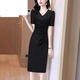 夏典素訂女王（SE.PSTP）品牌女裝裙子夏天黑色法式顯瘦OL包臀裙高端洋氣氣質(zhì)連衣裙2025新 【2622#】黑色 2XL 130-145斤
