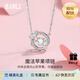 半粒魔法蘋(píng)果項鏈女925銀跳動(dòng)的心吊墜簡(jiǎn)約鎖骨鏈生日禮物送女友 魔法蘋(píng)果項鏈（禮盒款+證書(shū)）