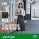 森馬（Semir）連衣裙女夏季U領(lǐng)吊帶裙肌理翻領(lǐng)襯衫風(fēng)松弛感兩件套101325114024