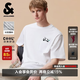 杰克·瓊斯（JACK&JONES）男裝26年短袖T恤男士夏季棉質涼感圓領潮流休閑卡通熊貓印花半袖 A06本白色 L 180