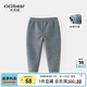 齊齊熊（ciciibear）[370G一體絨]齊齊熊寶寶打底褲加絨加厚褲子冬款嬰幼兒保暖褲長褲 橡皮灰 100