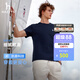 HAZZYS【抗菌】哈吉斯男裝 夏季純色簡約男上衣圓領(lǐng)短袖T恤男 藏青色NV L （175/96A 48）