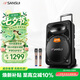 山水（SANSUI）戶外k歌專用拉桿音響廣場舞智能音箱專業設備移動便攜式藍牙播放器MK15-15電木吉他民謠樂器音箱