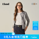 ELAND衣戀毛針織衫女時尚菱格毛衣新款 灰色(15)Grey L /170