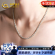 中國(guó)黃金竹節(jié)車花銀項(xiàng)鏈男士素鏈男輕奢款七夕情人節(jié)禮物送男友老公生日 車花八角竹節(jié)S925銀項(xiàng)鏈【今/次日達(dá)】