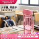 特百惠（Tupperware）茶韻500ml塑料杯男女士學生運動水杯子大容量泡茶杯 柔蜜粉