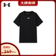 安德瑪（Under Armour）【京東奧萊】速干t恤衫男子運動半袖健身跑步速干衣百搭寬松短袖 黑色501/速干+彈力舒適 XL 178-182/穿至180斤