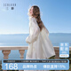 三彩【醋酸】2026夏季新款寬松中長(zhǎng)款襯衫輕薄小衫開衫翻領(lǐng)開衫外套M