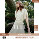ELLE設(shè)計感蝙蝠袖圓領(lǐng)短袖女2026夏季新款寬松休閑時髦t恤
