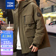 唐獅（TonLion）2023棉衣男士工裝棉服外套男生上衣棉襖 軍綠 M 