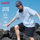 班尼路（Baleno）青少年學生短袖男t恤純棉夏季潮流紫色新款寬松透氣百搭休閑半袖