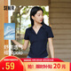 森馬（Semir）POLO衫女夏季短款褶皺緊身正肩涼感上衣2026氣質衣服109326115007