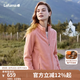 LAFUMA樂飛葉戶外抓絨衣女 秋冬保暖紅品開衫外套立領上衣 LFJA4CR77 深粉色DP 160/80A（36） 【偏小,建議拍大一碼】