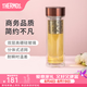 膳魔師（THERMOS）玻璃杯雙層隔熱泡茶水杯辦公室禮盒裝生日禮物TCGD-400 咖啡色 400ml