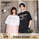 BOY LONDON夏季短袖情侶男女同款小熊涂鴉滿印潮牌T恤N01909 黑色 S 此款偏大，建議拍小一碼