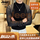 JEEP SPIRIT秋2026冬季新款半高領(lǐng)打底衫男士修身加絨保暖長袖T恤上衣服男 黑色 M