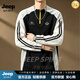JEEP SPIRIT長袖t恤男2026秋季新款寬松撞色拼接休閑運動衛(wèi)衣男上衣印花T恤 黑色 S