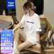 唐獅（TonLion）2026夏短袖T恤女款夏季純棉T恤簡(jiǎn)約百搭時(shí)尚圓領(lǐng)T恤半袖上衣