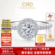 CRD克徠帝【七夕禮物】圓滿鉆戒鉆石戒指群鑲閃耀克拉求婚結婚鉆戒 共約50分 主石30分D-E色SI G0686Q