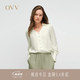 OVV【重磅真絲】2025春夏新款女裝22MM建宏縐優雅襯衫 豆沙綠 S
