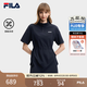 FILA 斐樂官方女子梭織連衣裙2026夏新款時尚休閑涼感舒適襯衫裙 傳奇藍-NV L 170/88A/L