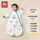 愛(ài)貝迪拉（AIBEDILA）睡袋嬰幼兒睡袋1-3歲秋季寶寶睡袋3-6歲春秋冬幼兒童大睡袋6-12月 【室溫15-20℃】天空之城 秋款 薄夾棉 L碼 【適合身高80-95cm】1.5-3歲