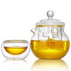 美斯尼耐熱玻璃茶壺泡花茶壺茶杯帶把手過(guò)濾網(wǎng)加厚耐熱功夫玻璃茶具套裝