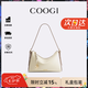 COOGI包包女包2026年新款輕奢品牌女士單肩斜挎女包七夕禮物送女友老婆 米白-紋理款