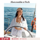 Abercrombie & Fitch經(jīng)典大麋鹿圖案美式慵懶度假風(fēng)亞麻長(zhǎng)袖襯衫26春夏女裝140-6074 白色 XS (160/84A) 尺碼偏大，建議小一碼