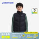 迪卡儂（DECATHLON）兒童戶外冬季運動羽絨馬甲男女童輕薄保暖背心加絨滑雪內膽 云碳黑 均碼  /161-172cm14-15歲