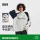 森馬哈利波特t恤女秋寬松撞色印花純棉外套101525101010
