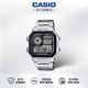 卡西歐（CASIO）小方塊手表 ae1200電子表男款學生復古小銀塊石英表新款七夕禮物 AE-1200WHD-1A
