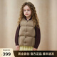 高梵兒童羽絨服黑金5.0鵝絨服男女童寶寶輕薄保暖羽絨馬甲可收納內(nèi)膽 YT橡木棕 110 (充絨量28g)