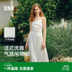 森馬（Semir）連衣裙女簡約度假風吊帶裙2025夏法式收腰高級感長裙107425114040